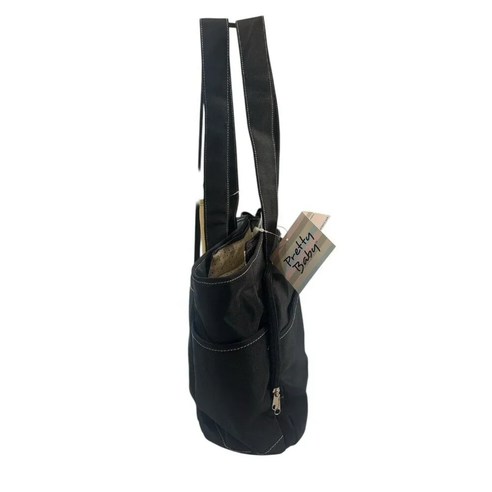 Pretty Baby Diaper Bag & Changing Pad New Black